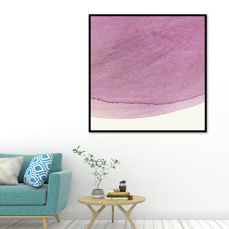 Soft Color Modern Art Canvas Watercolor Painting for Dining Room, Multiple Sizes Options Rose Red Clearhalo 'Arts' 'Canvas Art' 1761811