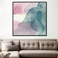 Soft Color Modern Art Canvas Watercolor Painting for Dining Room, Multiple Sizes Options Grey Clearhalo 'Arts' 'Canvas Art' 1761830