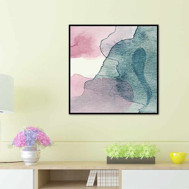 Soft Color Modern Art Canvas Watercolor Painting for Dining Room, Multiple Sizes Options Clearhalo 'Arts' 'Canvas Art' 1761831