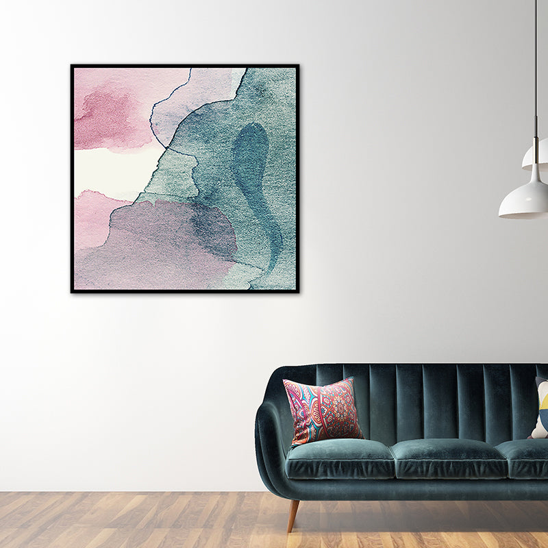 Soft Color Modern Art Canvas Watercolor Painting for Dining Room, Multiple Sizes Options Clearhalo 'Arts' 'Canvas Art' 1761832