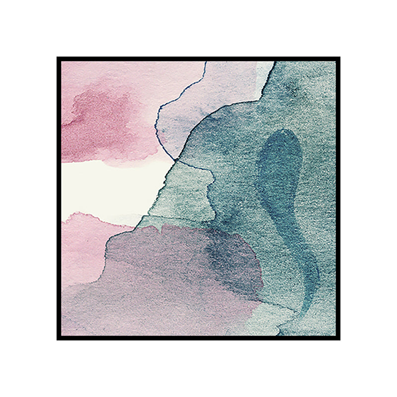 Soft Color Modern Art Canvas Watercolor Painting for Dining Room, Multiple Sizes Options Clearhalo 'Arts' 'Canvas Art' 1761833