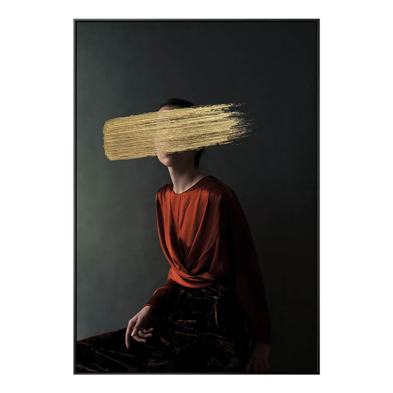 Contemporary Girl Canvas Print Figure Pastel Color Wall Decor, Multiple Sizes Options Clearhalo 'Art Gallery' 'Canvas Art' 'Contemporary Art Gallery' 'Modern' Arts' 1761842