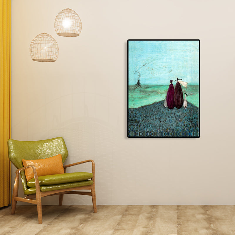 Canvas Textured Art Print Abstract Expressionism Playing Figure Painting, Multiple Sizes Clearhalo 'Arts' 'Canvas Art' 1761895