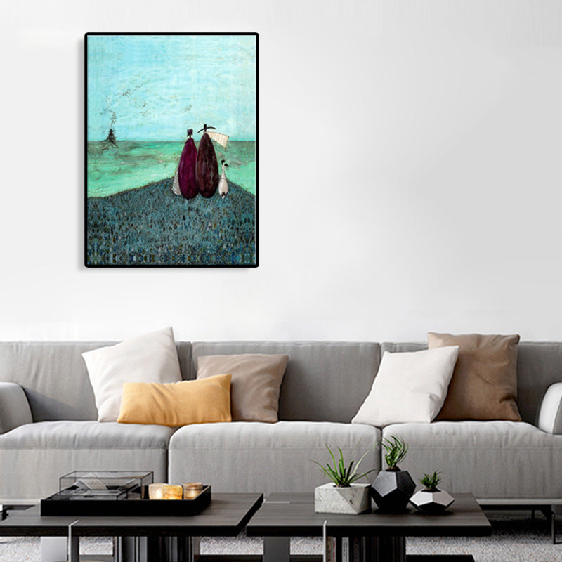 Canvas Textured Art Print Abstract Expressionism Playing Figure Painting, Multiple Sizes Clearhalo 'Arts' 'Canvas Art' 1761896