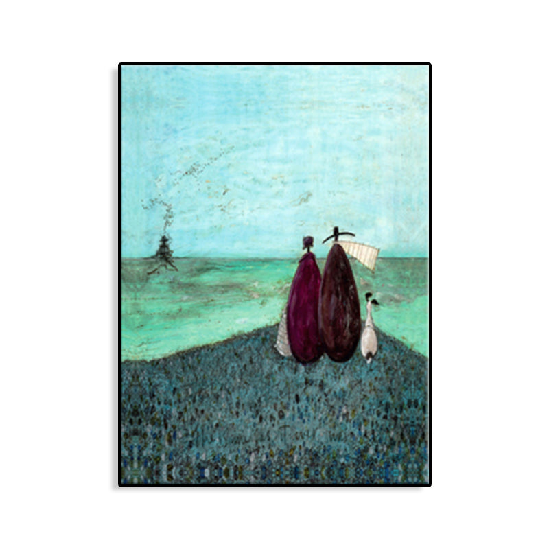 Canvas Textured Art Print Abstract Expressionism Playing Figure Painting, Multiple Sizes Clearhalo 'Arts' 'Canvas Art' 1761897