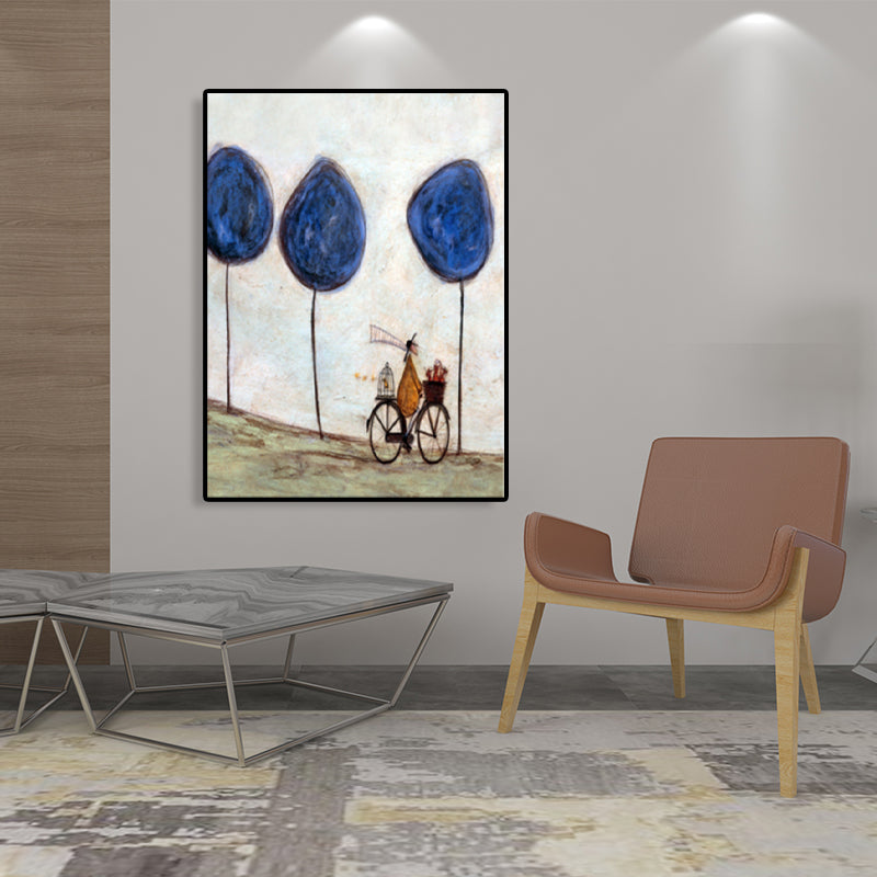 Canvas Textured Art Print Abstract Expressionism Playing Figure Painting, Multiple Sizes Clearhalo 'Arts' 'Canvas Art' 1761899