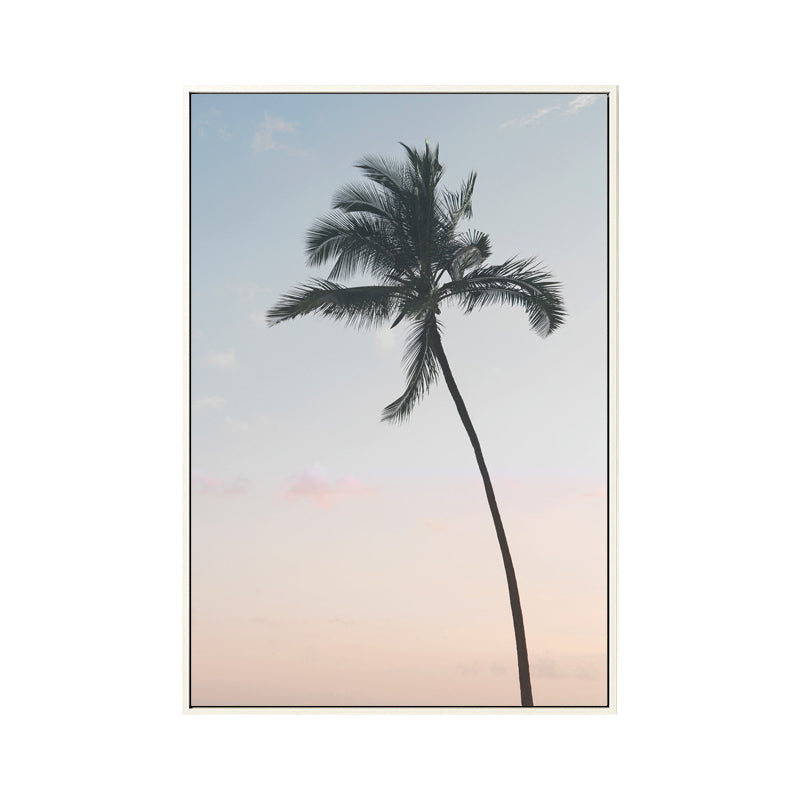 Photography Modern Style Canvas Print Coconut Tree in Pink, Multiple Sizes Options Clearhalo 'Art Gallery' 'Canvas Art' 'Contemporary Art Gallery' 'Modern' Arts' 1761909