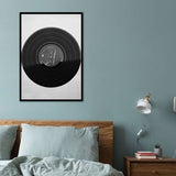 Music CD Disk Wall Decor Vintage Style Textured Bedroom Canvas Print, Multiple Sizes - Clearhalo - 'Arts' - 'Canvas Art' - 1761942