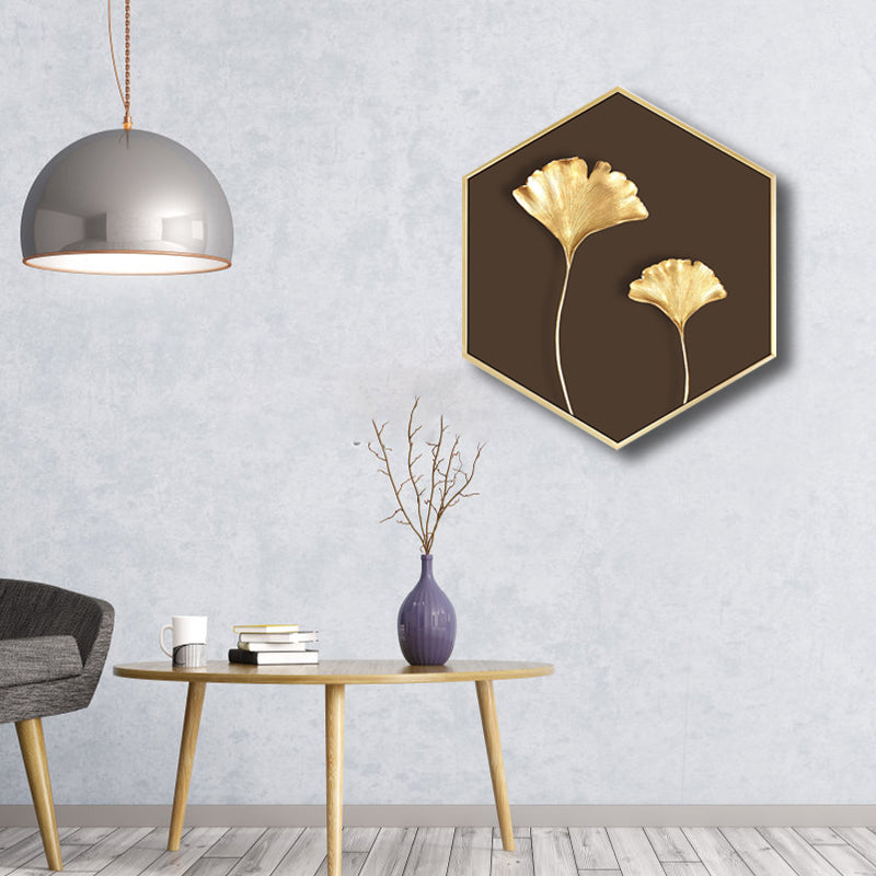 Nordic Plating Leaves Wall Decor Boys Bedroom Canvas Art Print in Soft Color, Multiple Sizes Clearhalo 'Arts' 'Canvas Art' 1762007