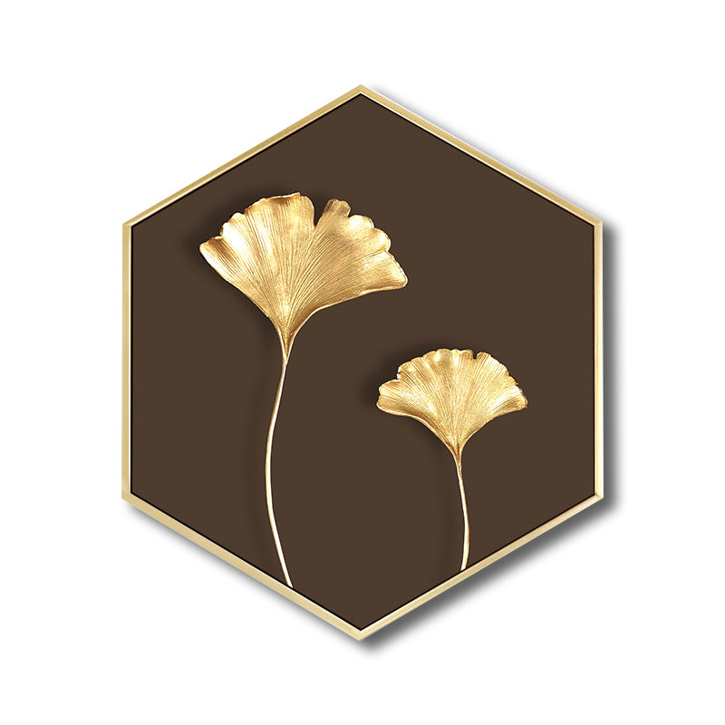 Nordic Plating Leaves Wall Decor Boys Bedroom Canvas Art Print in Soft Color, Multiple Sizes Clearhalo 'Arts' 'Canvas Art' 1762008