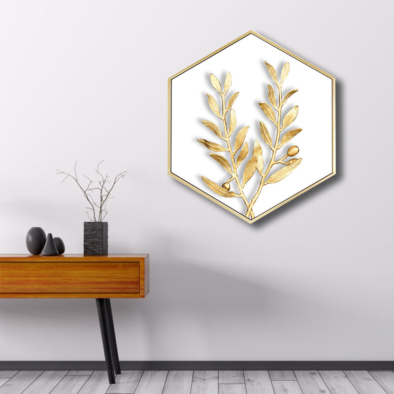 Nordic Plating Leaves Wall Decor Boys Bedroom Canvas Art Print in Soft Color, Multiple Sizes