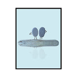 Nordic Illustration Print Stone Canvas Pastel Color Textured Wall Art Decor for Room Clearhalo 'Arts' 'Canvas Art' 1762040