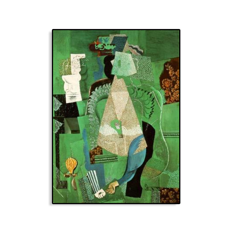 Pastel Color Instruments Wall Decor Textured Cubism Style Girls Bedroom Canvas Print Clearhalo 'Arts' 'Canvas Art' 1762048