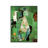 Pastel Color Instruments Wall Decor Textured Cubism Style Girls Bedroom Canvas Print Clearhalo 'Arts' 'Canvas Art' 1762048