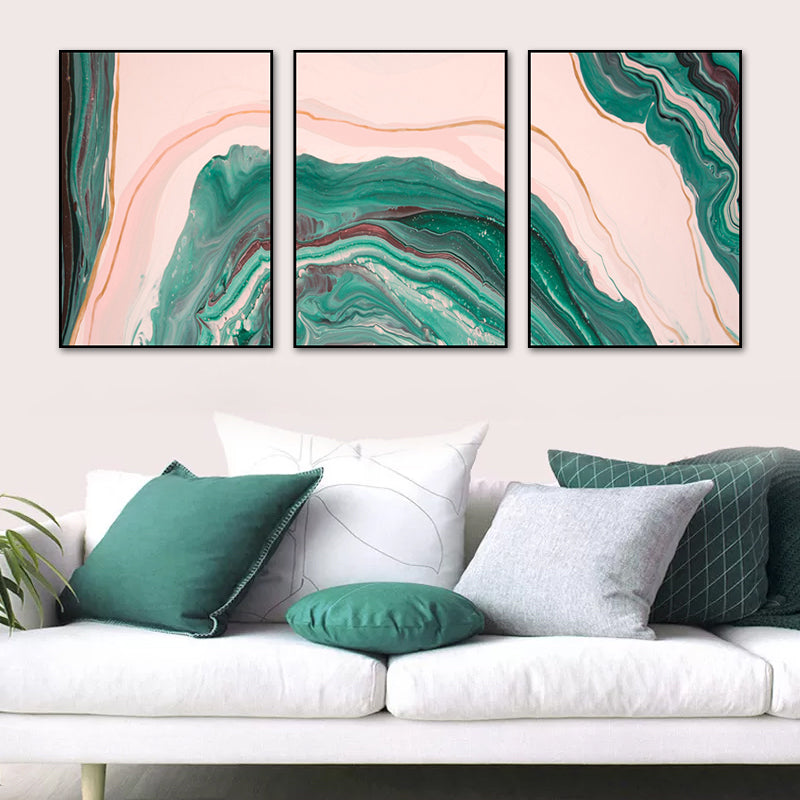 Watercolor Pattern Canvas Print Soft Color Modern Art Style Painting for Living Room Clearhalo 'Arts' 'Canvas Art' 1762099