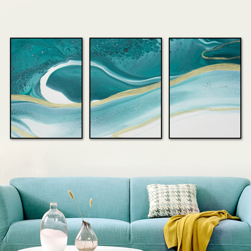 Watercolor Pattern Canvas Print Soft Color Modern Art Style Painting for Living Room Clearhalo 'Arts' 'Canvas Art' 1762102