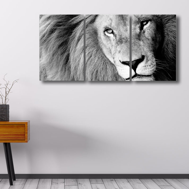 Canvas Pastel Color Painting Vintage Animal Wall Art Print, Multiple Sizes, Set of Three Clearhalo 'Arts' 'Canvas Art' 1762183
