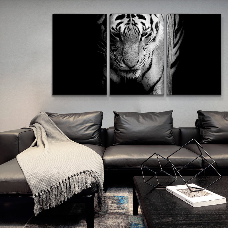 Canvas Pastel Color Painting Vintage Animal Wall Art Print, Multiple Sizes, Set of Three Clearhalo 'Arts' 'Canvas Art' 1762191