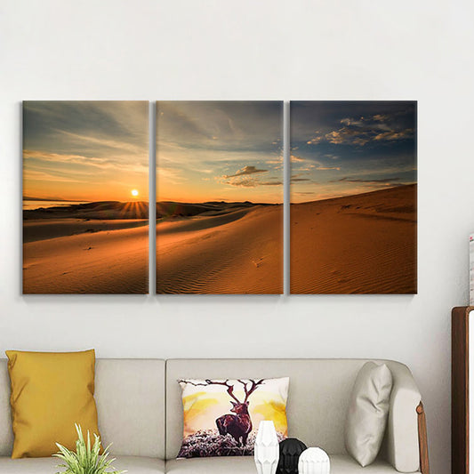 Special Geographic Landscape Wall Decor Light Color Modern Canvas for Living Room Brown Clearhalo 'Art Gallery' 'Canvas Art' 'Contemporary Art Gallery' 'Modern' Arts' 1762200