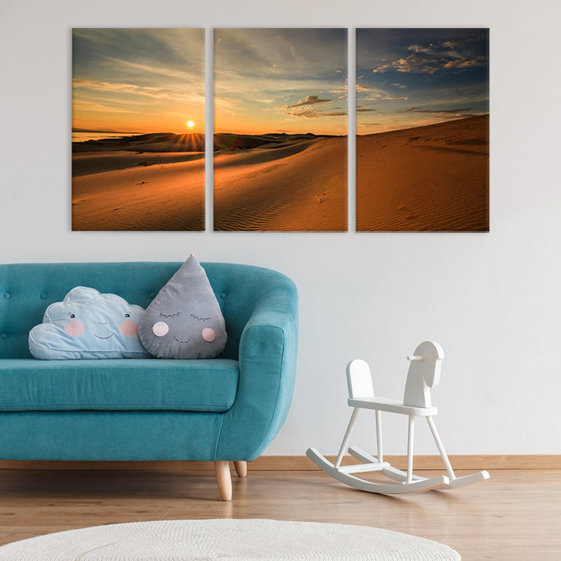 Special Geographic Landscape Wall Decor Light Color Modern Canvas for Living Room Clearhalo 'Art Gallery' 'Canvas Art' 'Contemporary Art Gallery' 'Modern' Arts' 1762201