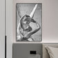 Hugging Statues Wall Decor Vintage Style Canvas Art Print, Multiple Sizes Available Clearhalo 'Arts' 'Canvas Art' 1762231