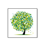 Illustration Tree Wall Art Print Green Kids Style Canvas for Living Room, Textured Clearhalo 'Art Gallery' 'Canvas Art' 'Kids' Arts' 1762322
