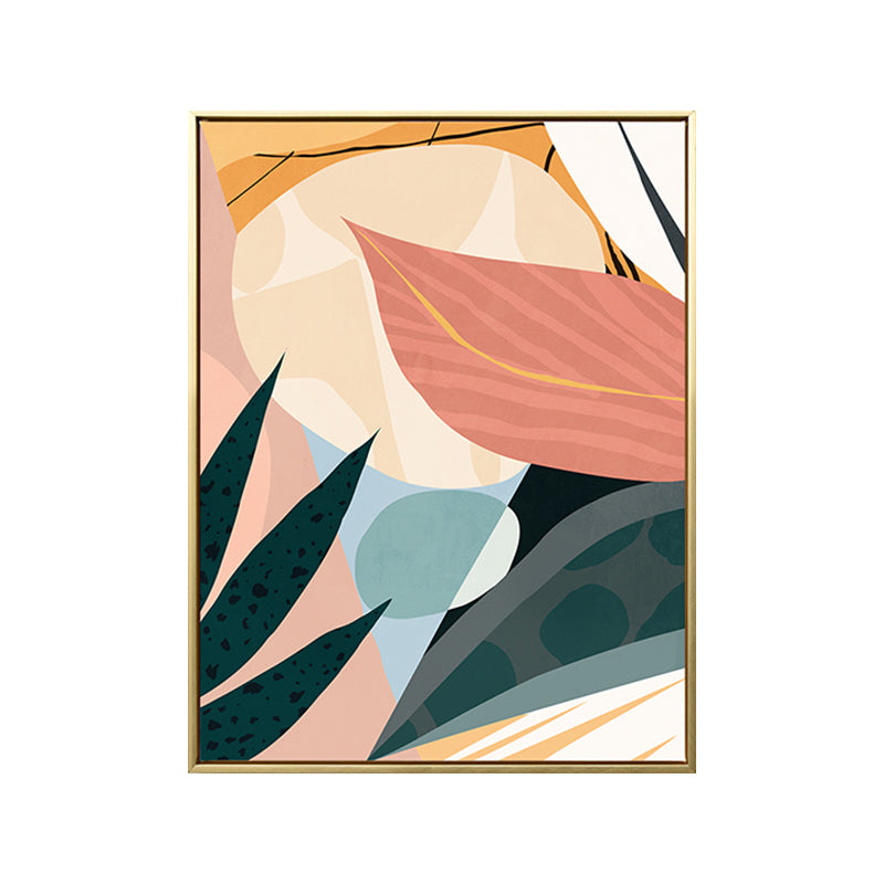 Textured Illustration Plant Canvas Wall Art Nordic Style Wall Decor for Family Room Clearhalo 'Arts' 'Canvas Art' 1762385