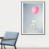 Balloon Canvas Print Nordic Aesthetics Still Life Wall Art Decor in Pastel Color Clearhalo 'Art Gallery' 'Canvas Art' 'Contemporary Art Gallery' 'Modern' Arts' 1762417