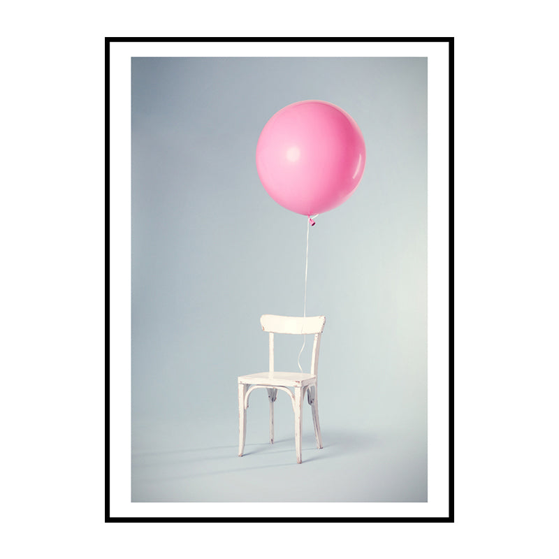 Balloon Canvas Print Nordic Aesthetics Still Life Wall Art Decor in Pastel Color Clearhalo 'Art Gallery' 'Canvas Art' 'Contemporary Art Gallery' 'Modern' Arts' 1762418