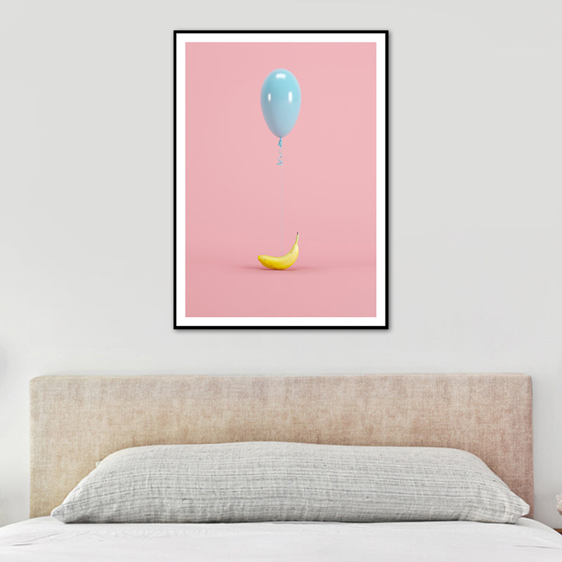 Balloon Canvas Print Nordic Aesthetics Still Life Wall Art Decor in Pastel Color Clearhalo 'Art Gallery' 'Canvas Art' 'Contemporary Art Gallery' 'Modern' Arts' 1762424