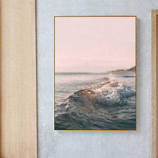 Seawater Wall Decor Modern Style Textured Girls Bedroom Canvas, Multiple Size Options Clearhalo 'Art Gallery' 'Canvas Art' 'Contemporary Art Gallery' 'Modern' Arts' 1762434