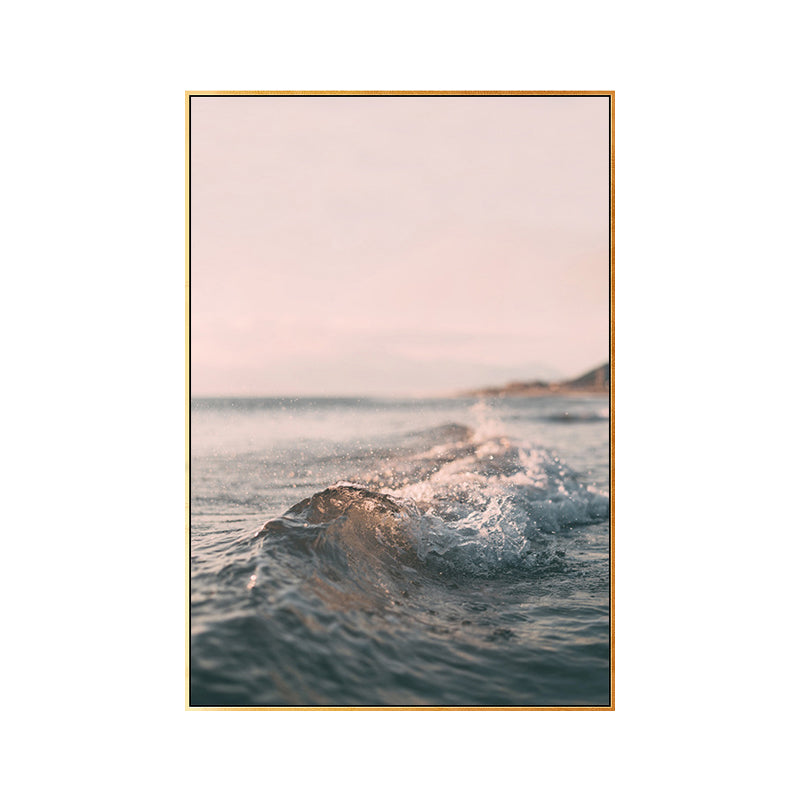 Seawater Wall Decor Modern Style Textured Girls Bedroom Canvas, Multiple Size Options Clearhalo 'Art Gallery' 'Canvas Art' 'Contemporary Art Gallery' 'Modern' Arts' 1762436