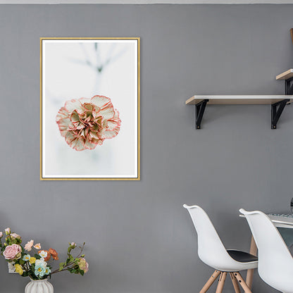 Pastel Color Floral Design Painting Textured Modern Girls Bedroom Canvas Wall Art Orange Clearhalo 'Art Gallery' 'Canvas Art' 'Contemporary Art Gallery' 'Modern' Arts' 1762482