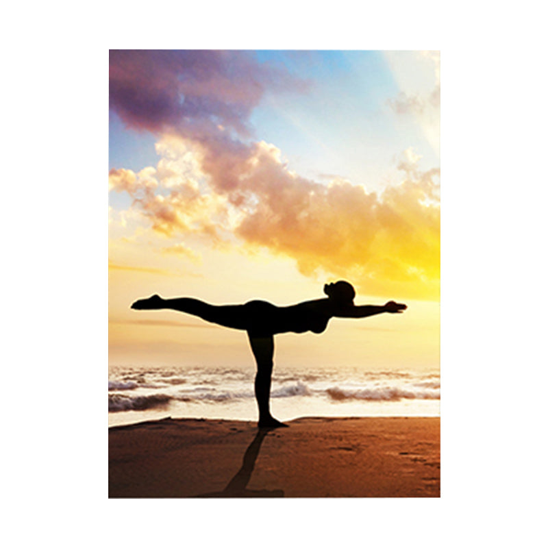 Light Color Sports Girl Canvas Contemporary Style Textured Wall Decor for Dining Room Clearhalo 'Art Gallery' 'Canvas Art' 'Contemporary Art Gallery' 'Modern' Arts' 1762501