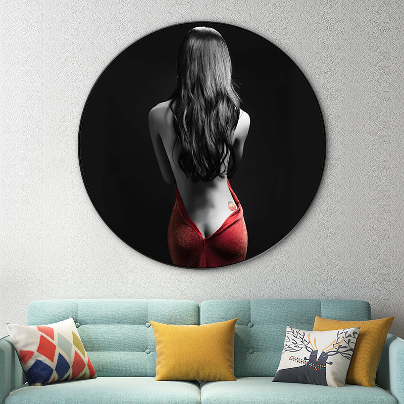 Modern Style Canvas Print Soft Color Trendy Girl Painting, Multiple Sizes Options Clearhalo 'Art Gallery' 'Canvas Art' 'Contemporary Art Gallery' 'Modern' Arts' 1762574