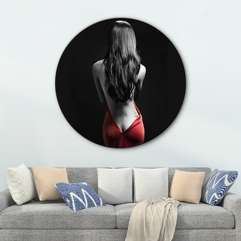 Modern Style Canvas Print Soft Color Trendy Girl Painting, Multiple Sizes Options Clearhalo 'Art Gallery' 'Canvas Art' 'Contemporary Art Gallery' 'Modern' Arts' 1762575