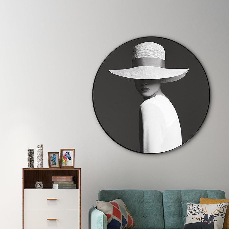 Modern Style Canvas Print Soft Color Trendy Girl Painting, Multiple Sizes Options Clearhalo 'Art Gallery' 'Canvas Art' 'Contemporary Art Gallery' 'Modern' Arts' 1762581