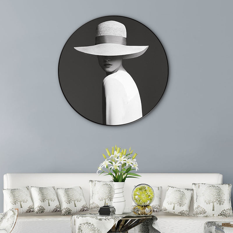 Modern Style Canvas Print Soft Color Trendy Girl Painting, Multiple Sizes Options Clearhalo 'Art Gallery' 'Canvas Art' 'Contemporary Art Gallery' 'Modern' Arts' 1762582