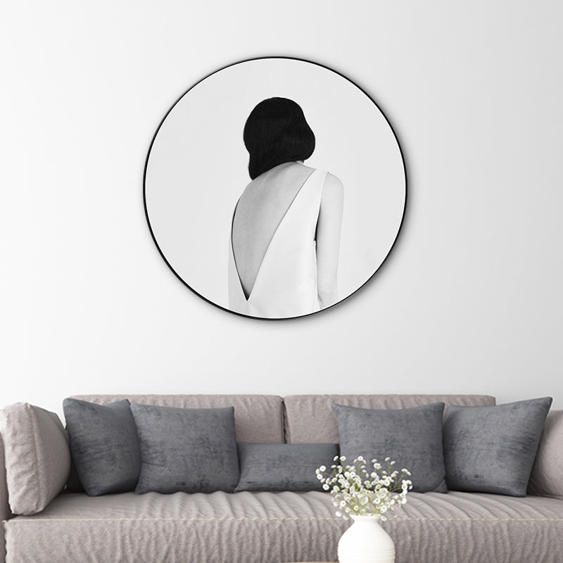 Modern Style Canvas Print Soft Color Trendy Girl Painting, Multiple Sizes Options Clearhalo 'Art Gallery' 'Canvas Art' 'Contemporary Art Gallery' 'Modern' Arts' 1762585