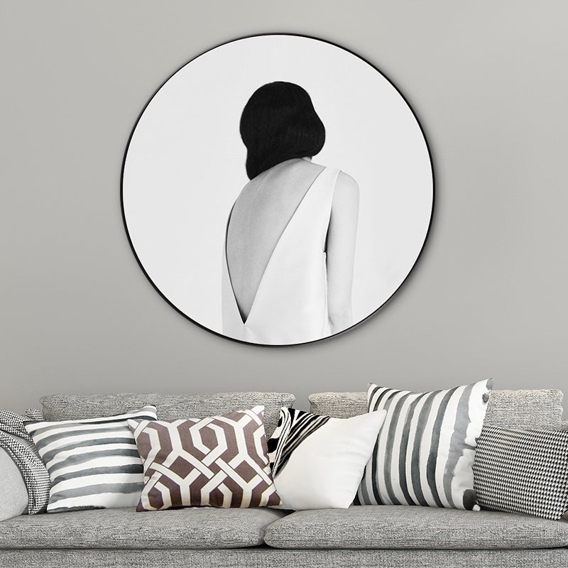 Modern Style Canvas Print Soft Color Trendy Girl Painting, Multiple Sizes Options Clearhalo 'Art Gallery' 'Canvas Art' 'Contemporary Art Gallery' 'Modern' Arts' 1762586