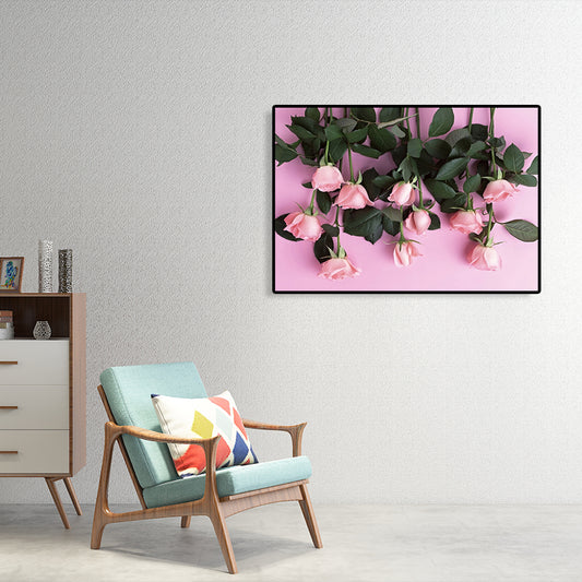 Photographs Flower Buds Art Print Modernist Canvas Wall Decor in Soft Color for Room Clearhalo 'Art Gallery' 'Canvas Art' 'Contemporary Art Gallery' 'Modern' Arts' 1762630