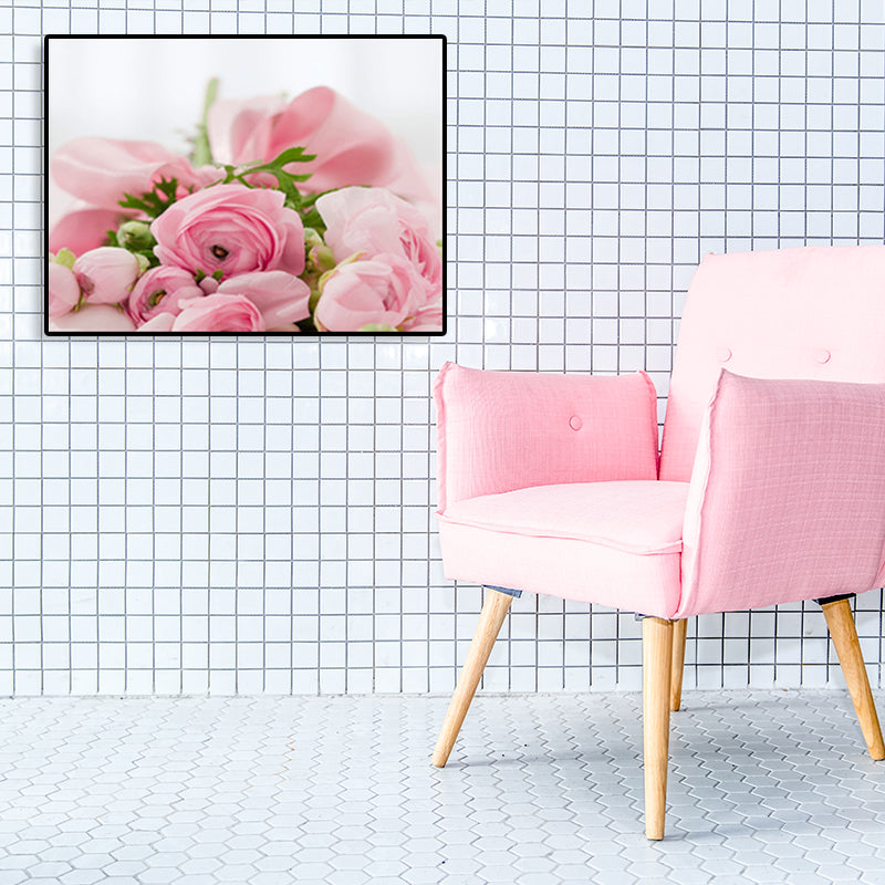 Photographs Flower Buds Art Print Modernist Canvas Wall Decor in Soft Color for Room Clearhalo 'Art Gallery' 'Canvas Art' 'Contemporary Art Gallery' 'Modern' Arts' 1762637