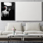 Photo Back of Woman Art Print Black Glam Wall Decor for Girls Bedroom, Multiple Sizes Available Clearhalo 'Arts' 'Canvas Art' 1762651