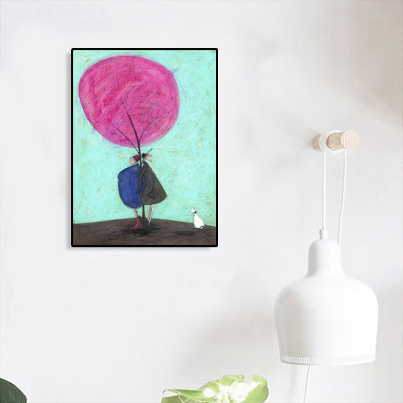 Outing Figure Painting Light Color Abstract Expressionism Wall Decor for Dining Room Clearhalo 'Arts' 'Canvas Art' 1762718