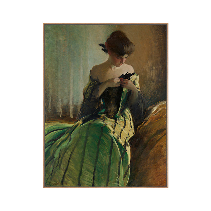 Impressionism Style Wall Art Print Soft Color Elegant Maiden Painting, Multiple Sizes Clearhalo 'Arts' 'Canvas Art' 1762764