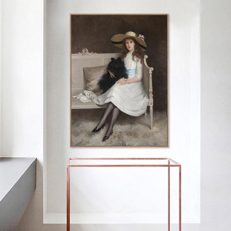 Impressionism Style Wall Art Print Soft Color Elegant Maiden Painting, Multiple Sizes Clearhalo 'Arts' 'Canvas Art' 1762767