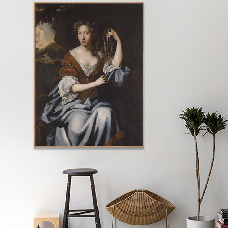 Impressionism Style Wall Art Print Soft Color Elegant Maiden Painting, Multiple Sizes Clearhalo 'Arts' 'Canvas Art' 1762770