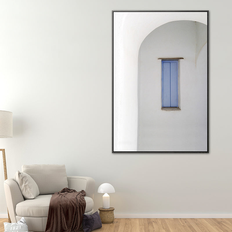 Contemporary Window Wall Art Print Pastel Color Textured Painting for ...