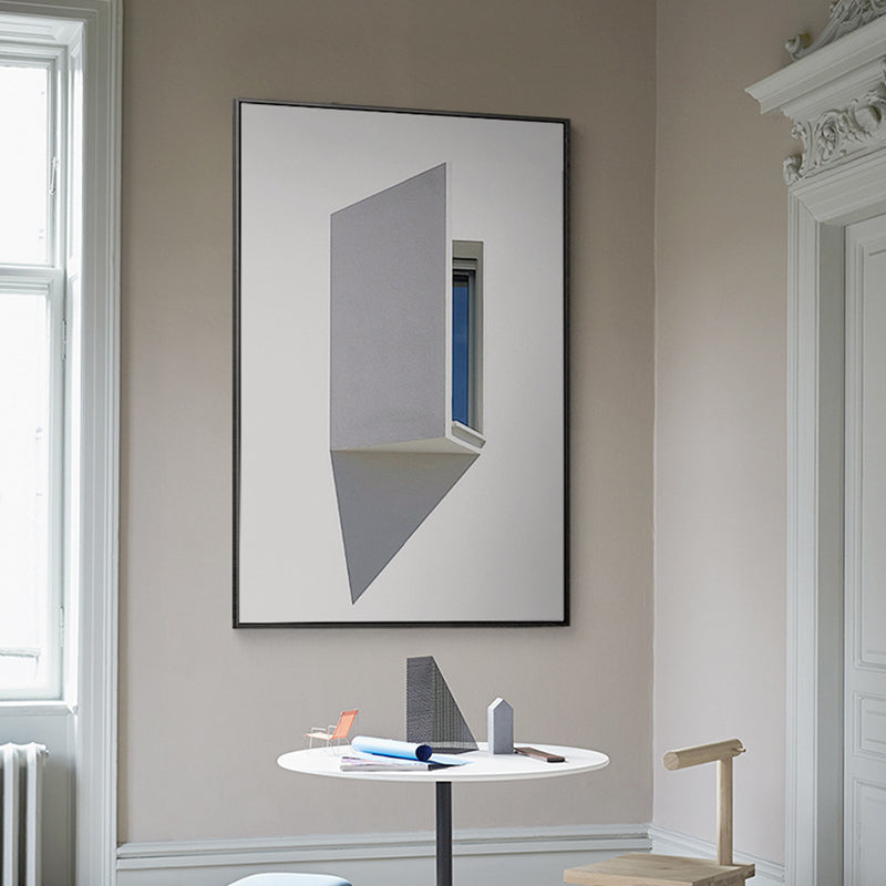 Contemporary Window Wall Art Print Pastel Color Textured Painting for Living Room Clearhalo 'Art Gallery' 'Canvas Art' 'Contemporary Art Gallery' 'Modern' Arts' 1762797