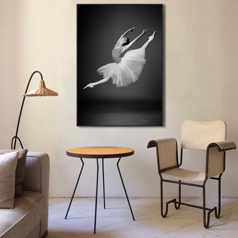 Textured Dancing Scene Painting Canvas Contemporary Wall Decor for Girls Bedroom Clearhalo 'Art Gallery' 'Canvas Art' 'Contemporary Art Gallery' 'Modern' Arts' 1762832